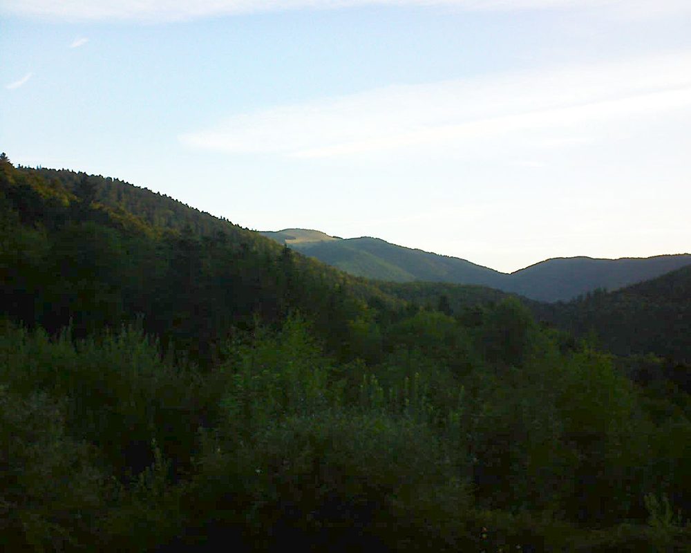 Le petit ballon vu depuis le Domaine Langmatt à Murbach le 26.08.2018 à 07:15 Le petit ballon (Alsace, Vosges) le 26.08.2018 à 07:15