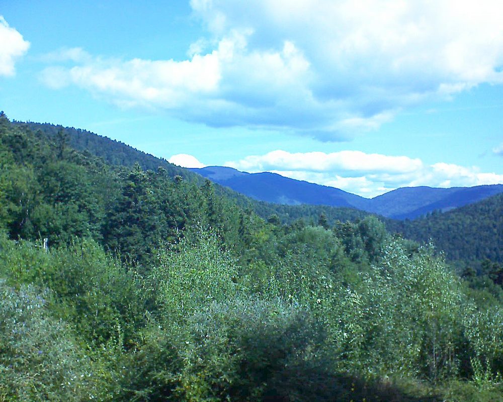 Le petit ballon vu depuis le Domaine Langmatt à Murbach le 26.08.2018 à 11:15 Le petit ballon (Alsace, Vosges) le 26.08.2018 à 11:15