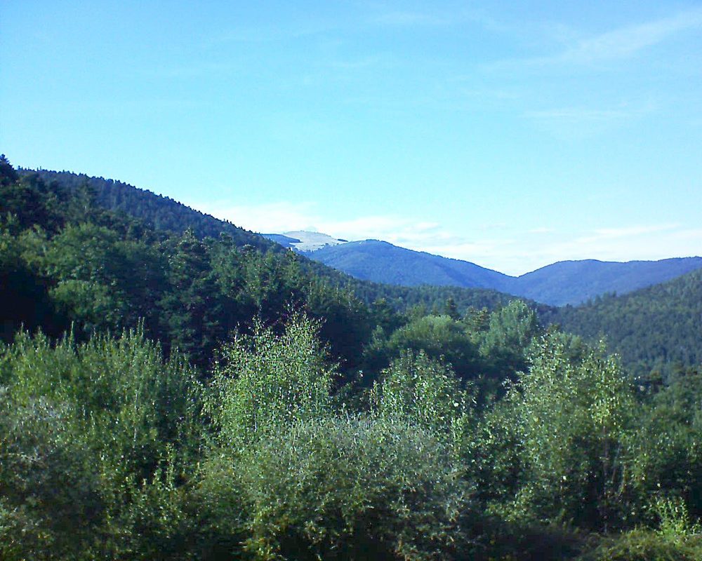 Le petit ballon vu depuis le Domaine Langmatt à Murbach le 26.08.2018 à 17:30 Le petit ballon (Alsace, Vosges) le 26.08.2018 à 17:30