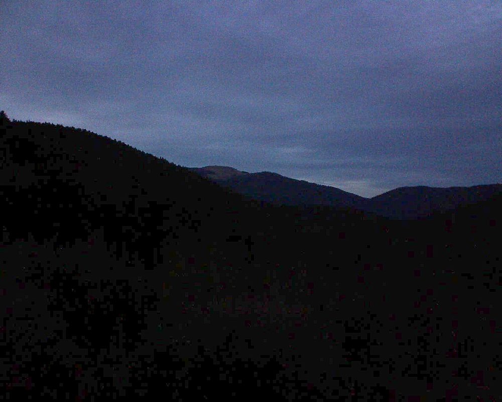 Le petit ballon vu depuis le Domaine Langmatt à Murbach le 26.08.2018 à 20:45 Le petit ballon (Alsace, Vosges) le 26.08.2018 à 20:45