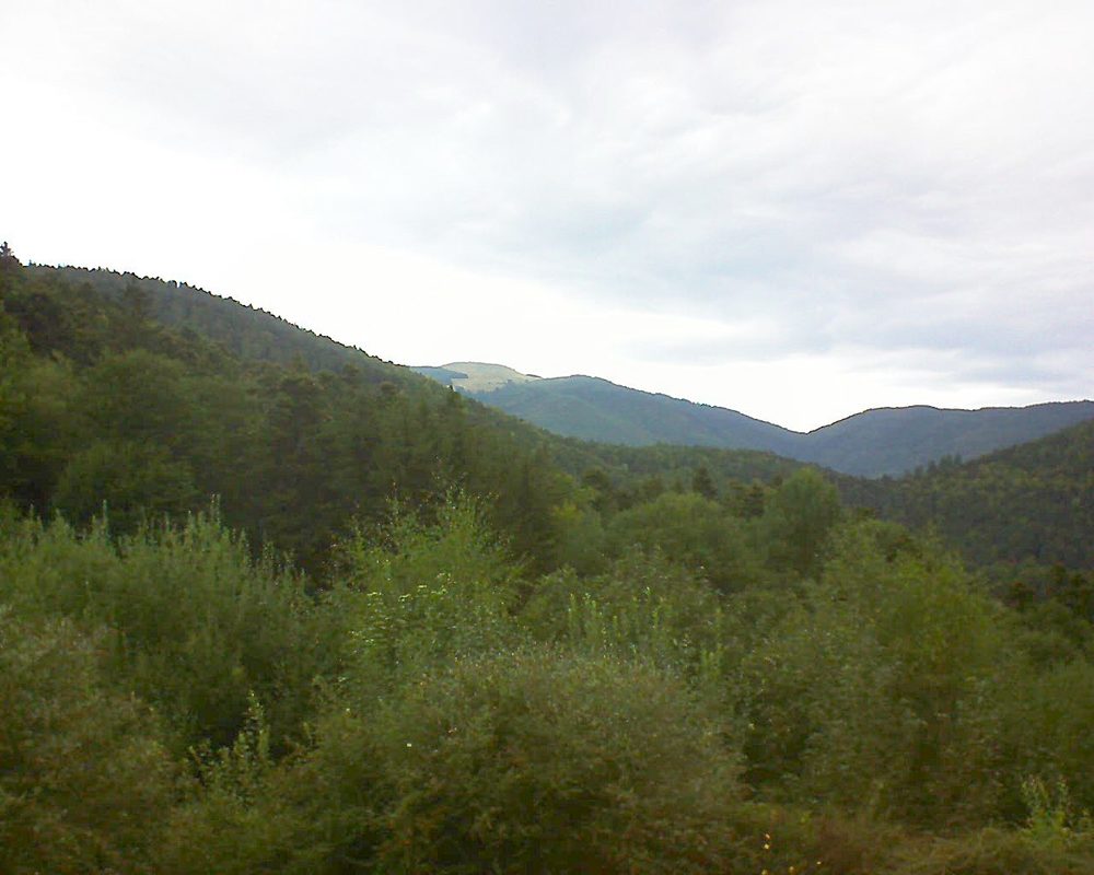 Le petit ballon vu depuis le Domaine Langmatt à Murbach le 27.08.2018 à 09:15 Le petit ballon (Alsace, Vosges) le 27.08.2018 à 09:15