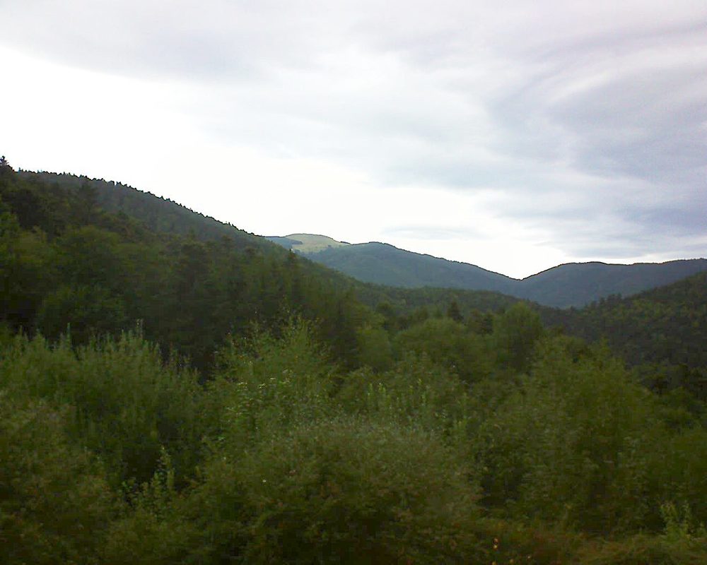 Le petit ballon vu depuis le Domaine Langmatt à Murbach le 27.08.2018 à 09:30 Le petit ballon (Alsace, Vosges) le 27.08.2018 à 09:30