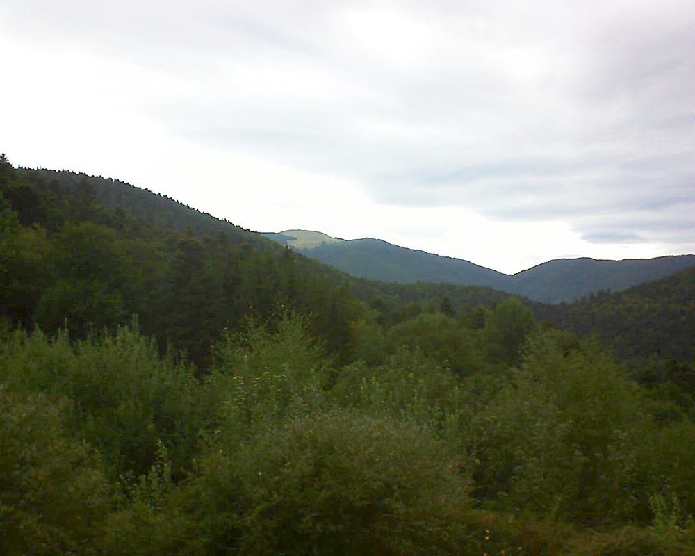 Le petit ballon vu depuis le Domaine Langmatt à Murbach le 27.08.2018 à 09:45 Le petit ballon (Alsace, Vosges) le 27.08.2018 à 09:45