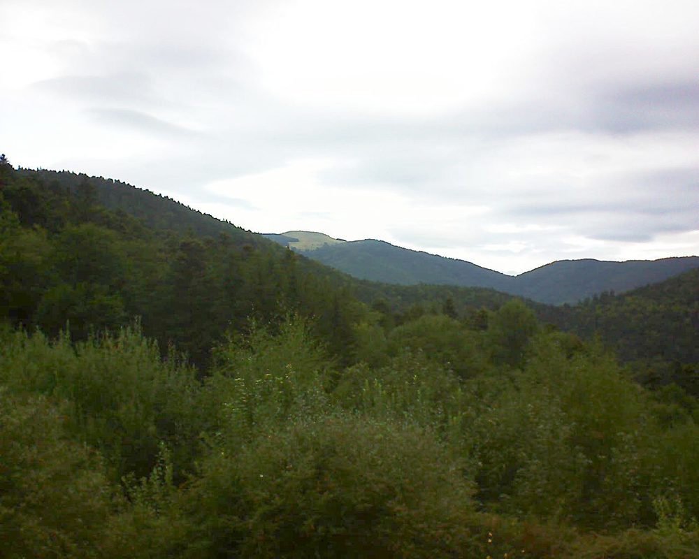 Le petit ballon vu depuis le Domaine Langmatt à Murbach le 27.08.2018 à 10:00 Le petit ballon (Alsace, Vosges) le 27.08.2018 à 10:00