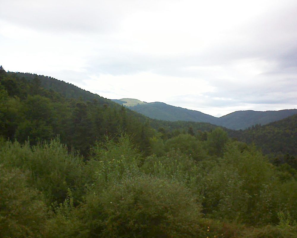 Le petit ballon vu depuis le Domaine Langmatt à Murbach le 27.08.2018 à 10:15 Le petit ballon (Alsace, Vosges) le 27.08.2018 à 10:15