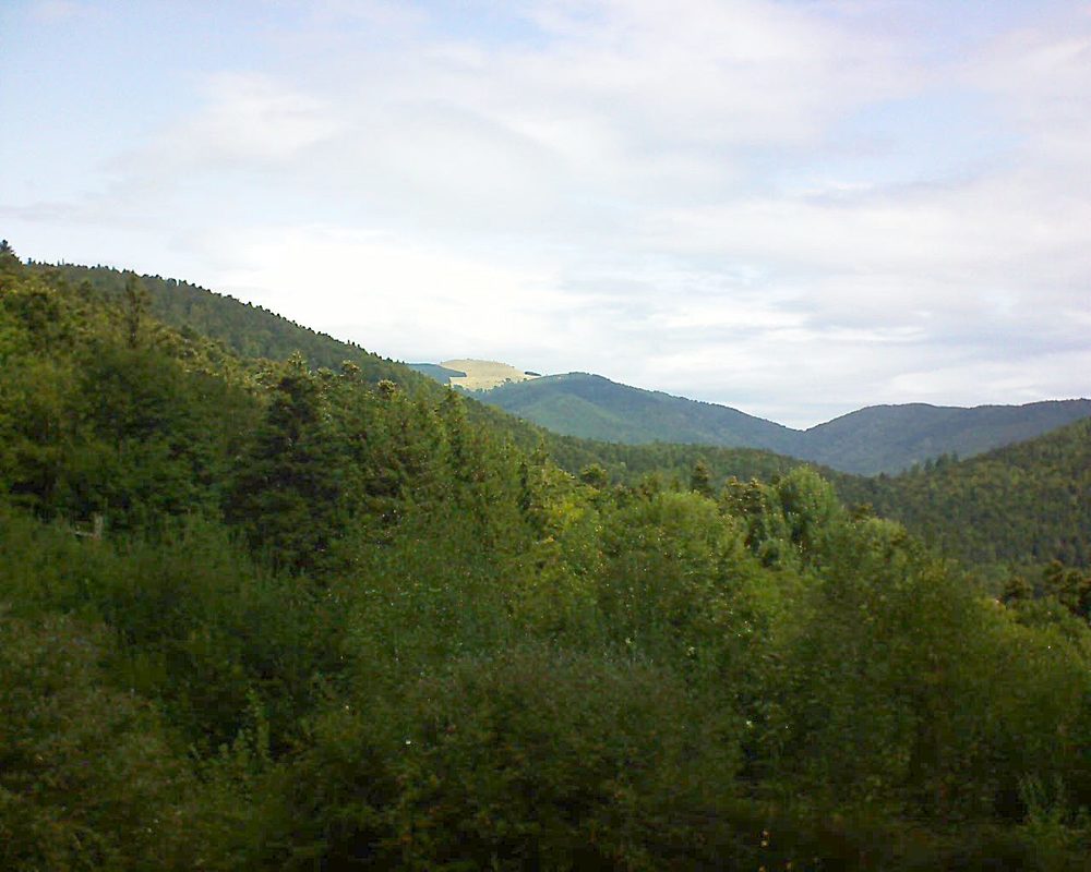 Le petit ballon vu depuis le Domaine Langmatt à Murbach le 27.08.2018 à 11:45 Le petit ballon (Alsace, Vosges) le 27.08.2018 à 11:45