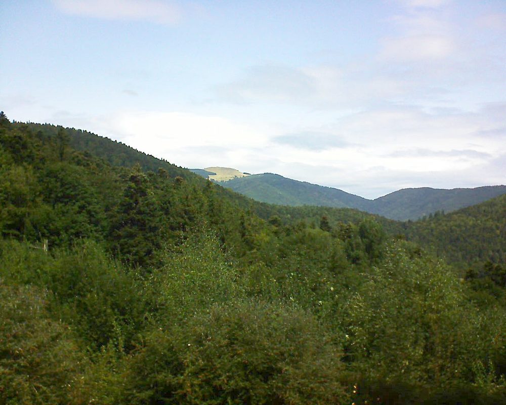 Le petit ballon vu depuis le Domaine Langmatt à Murbach le 27.08.2018 à 12:15 Le petit ballon (Alsace, Vosges) le 27.08.2018 à 12:15