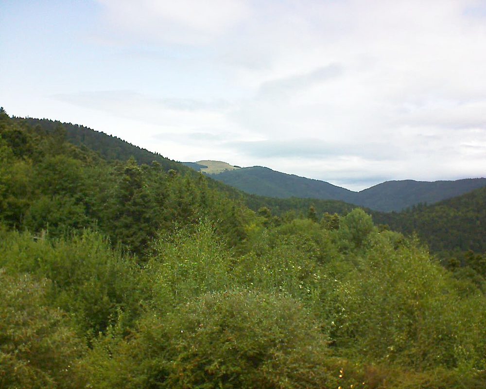 Le petit ballon vu depuis le Domaine Langmatt à Murbach le 27.08.2018 à 13:30 Le petit ballon (Alsace, Vosges) le 27.08.2018 à 13:30