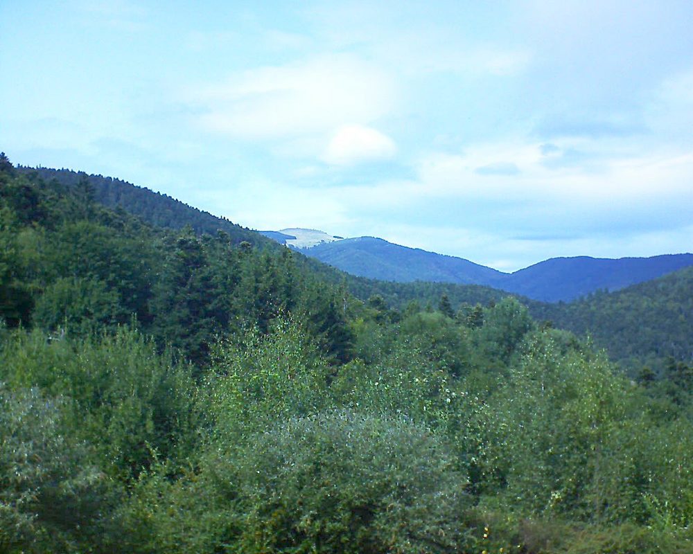 Le petit ballon vu depuis le Domaine Langmatt à Murbach le 27.08.2018 à 15:00 Le petit ballon (Alsace, Vosges) le 27.08.2018 à 15:00
