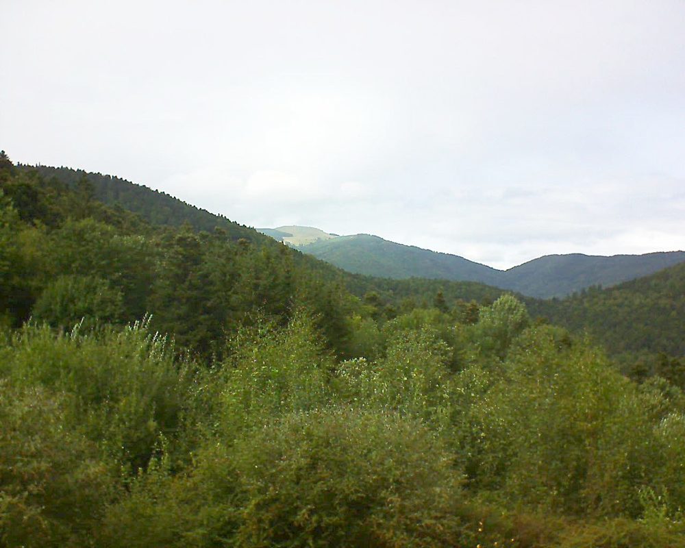 Le petit ballon vu depuis le Domaine Langmatt à Murbach le 27.08.2018 à 15:45 Le petit ballon (Alsace, Vosges) le 27.08.2018 à 15:45