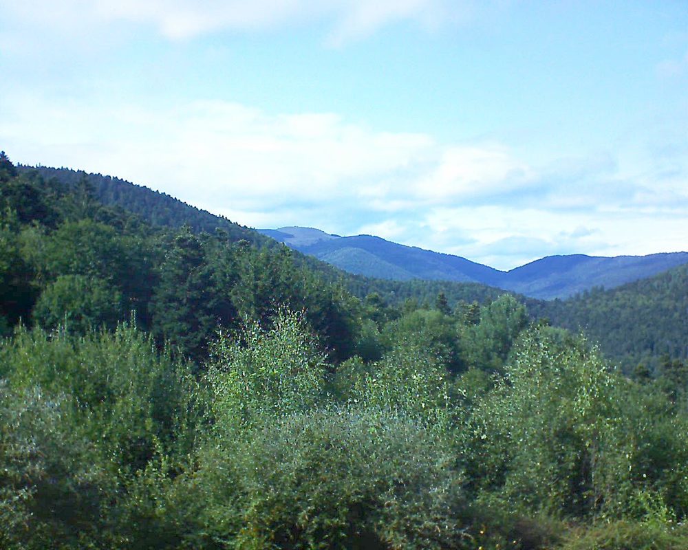 Le petit ballon vu depuis le Domaine Langmatt à Murbach le 27.08.2018 à 16:30 Le petit ballon (Alsace, Vosges) le 27.08.2018 à 16:30