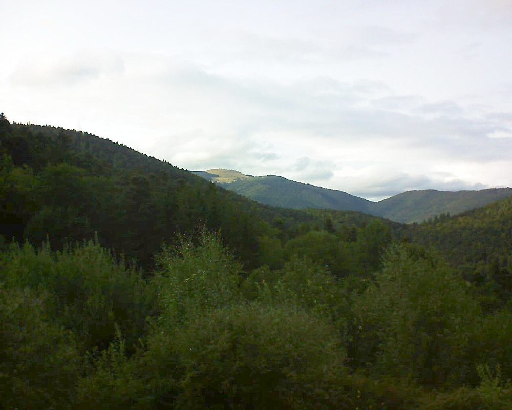 Le petit ballon vu depuis le Domaine Langmatt à Murbach le 27.08.2018 à 18:15 Le petit ballon (Alsace, Vosges) le 27.08.2018 à 18:15