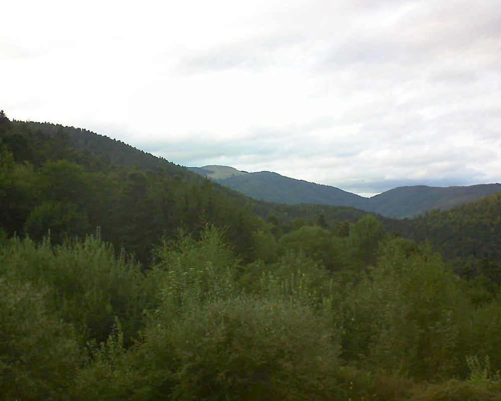 Le petit ballon vu depuis le Domaine Langmatt à Murbach le 27.08.2018 à 19:00 Le petit ballon (Alsace, Vosges) le 27.08.2018 à 19:00