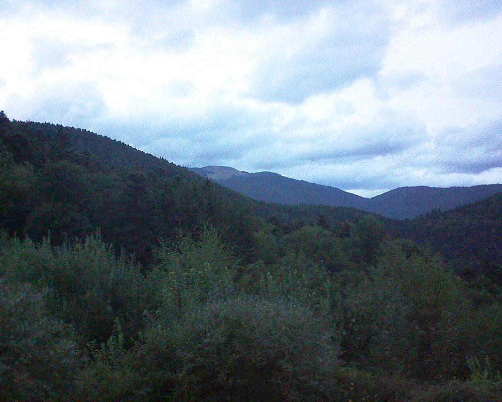 Le petit ballon vu depuis le Domaine Langmatt à Murbach le 27.08.2018 à 20:30 Le petit ballon (Alsace, Vosges) le 27.08.2018 à 20:30