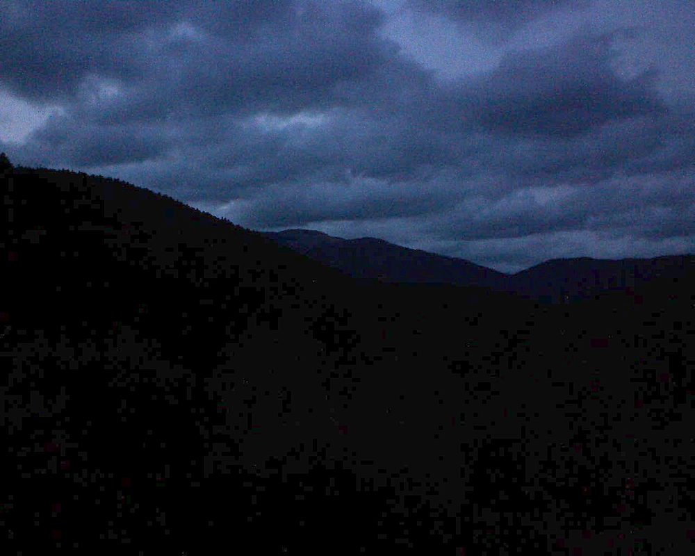 Le petit ballon vu depuis le Domaine Langmatt à Murbach le 27.08.2018 à 20:45 Le petit ballon (Alsace, Vosges) le 27.08.2018 à 20:45