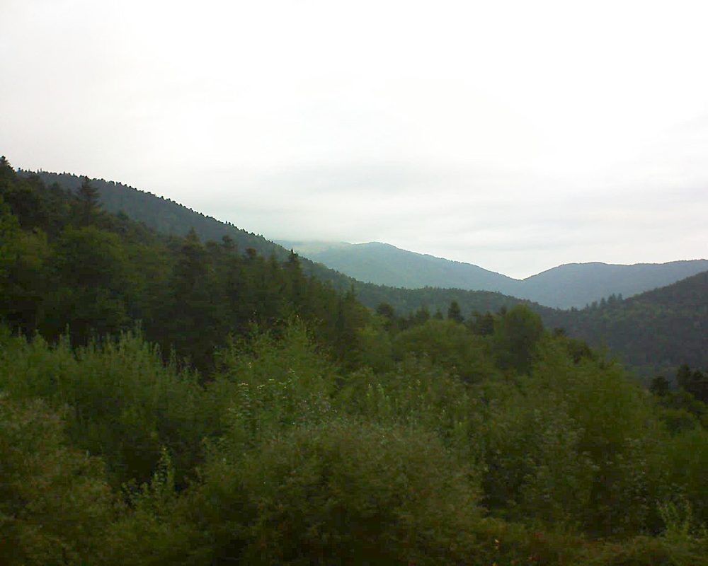Le petit ballon vu depuis le Domaine Langmatt à Murbach le 28.08.2018 à 08:00 Le petit ballon (Alsace, Vosges) le 28.08.2018 à 08:00