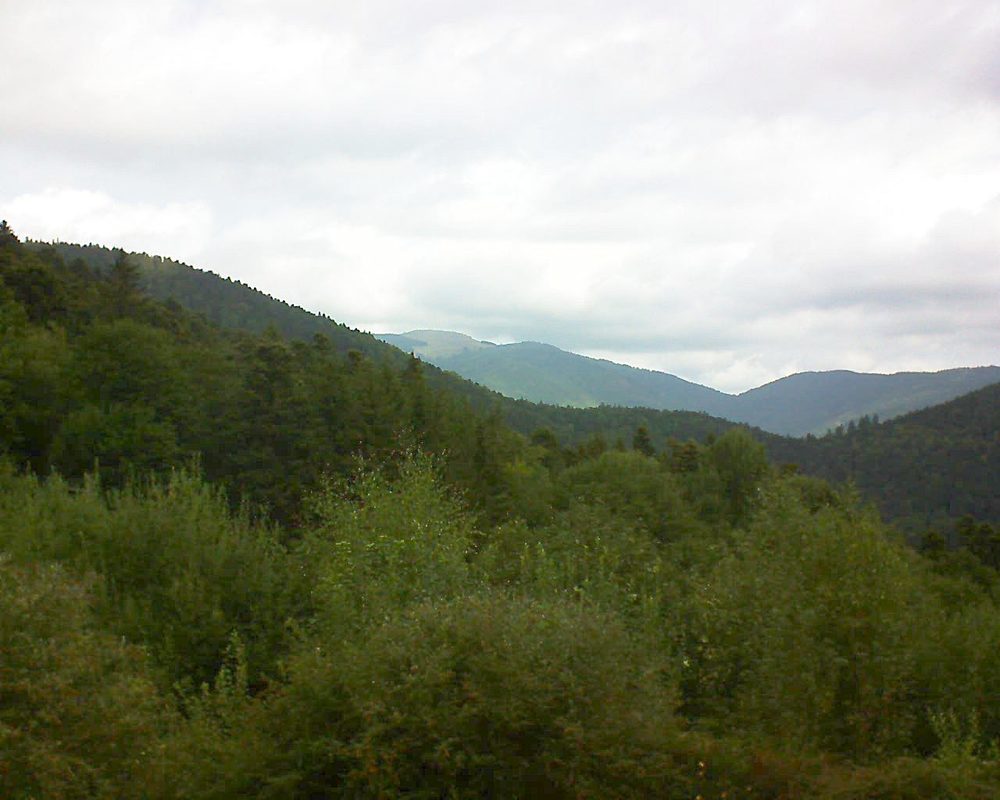 Le petit ballon vu depuis le Domaine Langmatt à Murbach le 28.08.2018 à 11:30 Le petit ballon (Alsace, Vosges) le 28.08.2018 à 11:30