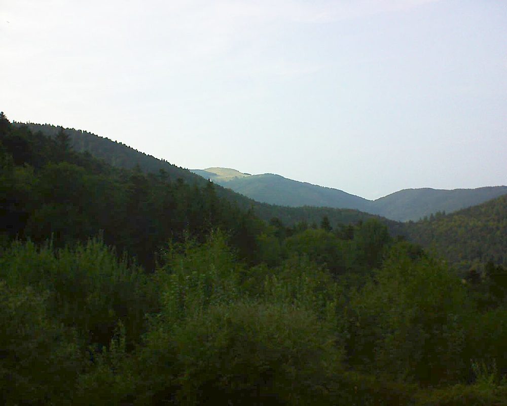 Le petit ballon vu depuis le Domaine Langmatt à Murbach le 28.08.2018 à 18:30 Le petit ballon (Alsace, Vosges) le 28.08.2018 à 18:30