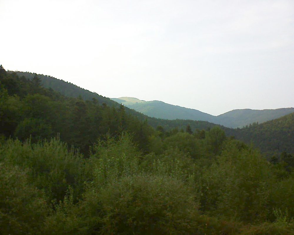 Le petit ballon vu depuis le Domaine Langmatt à Murbach le 28.08.2018 à 19:00 Le petit ballon (Alsace, Vosges) le 28.08.2018 à 19:00