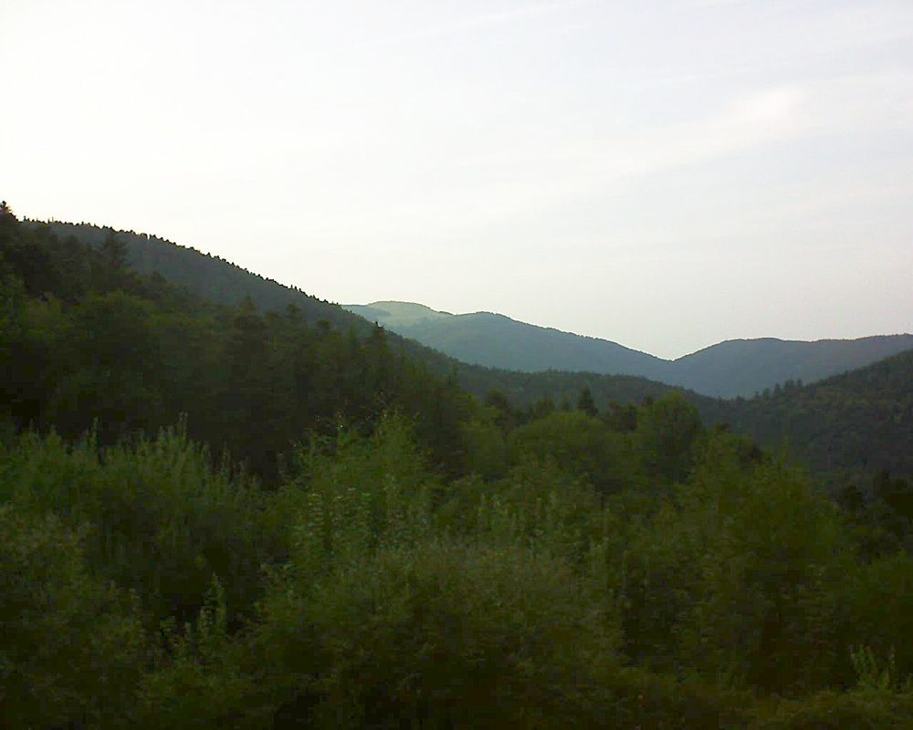 Le petit ballon vu depuis le Domaine Langmatt à Murbach le 28.08.2018 à 19:45 Le petit ballon (Alsace, Vosges) le 28.08.2018 à 19:45