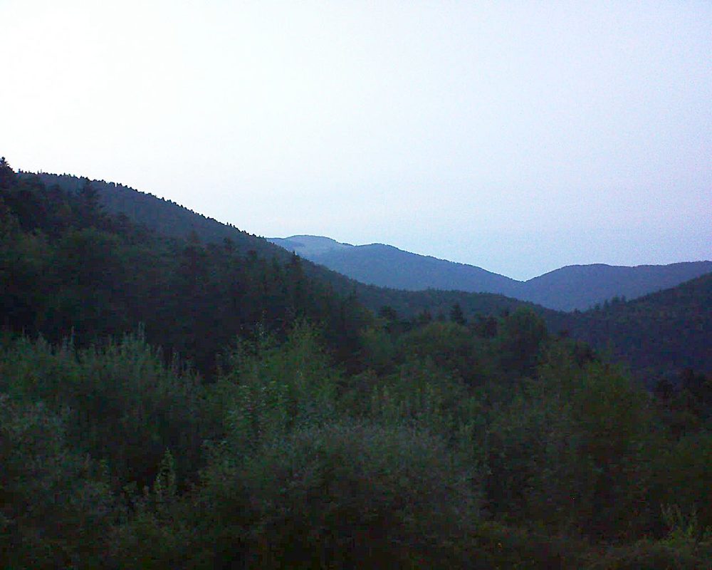 Le petit ballon vu depuis le Domaine Langmatt à Murbach le 28.08.2018 à 20:30 Le petit ballon (Alsace, Vosges) le 28.08.2018 à 20:30