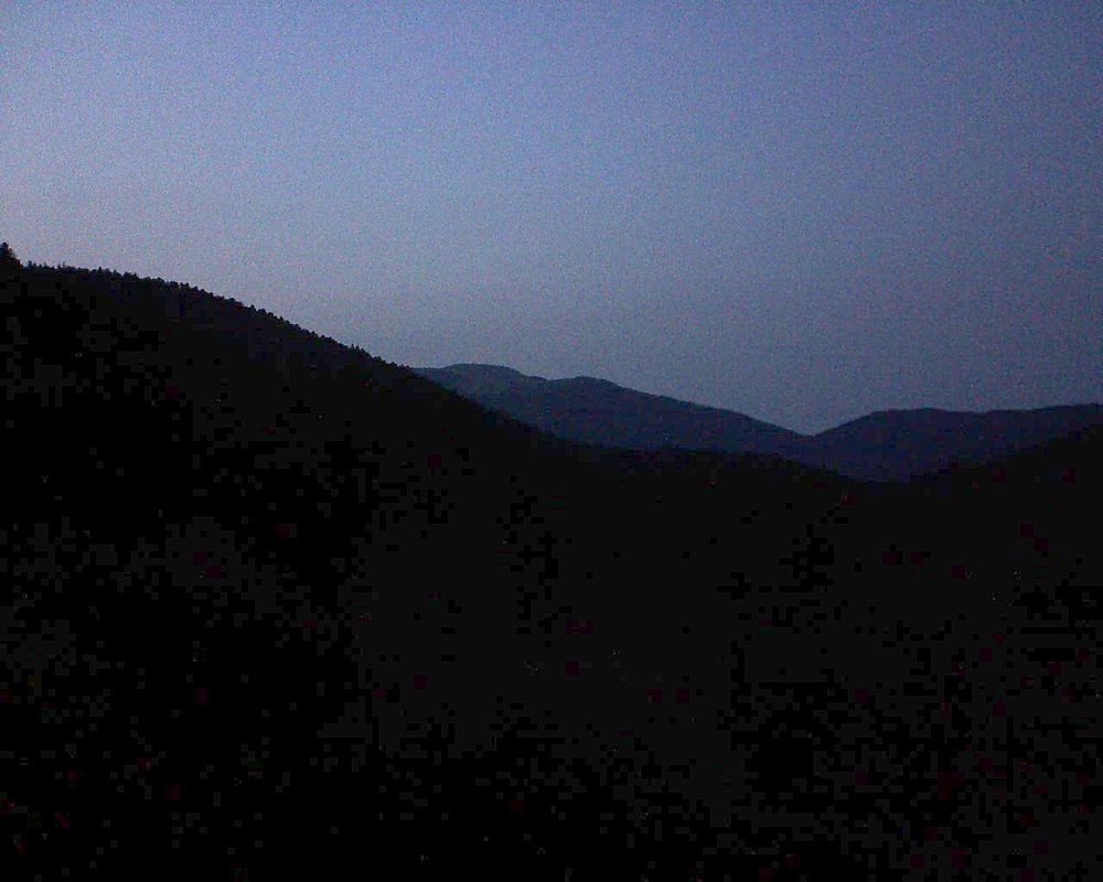 Le petit ballon vu depuis le Domaine Langmatt à Murbach le 28.08.2018 à 20:45 Le petit ballon (Alsace, Vosges) le 28.08.2018 à 20:45