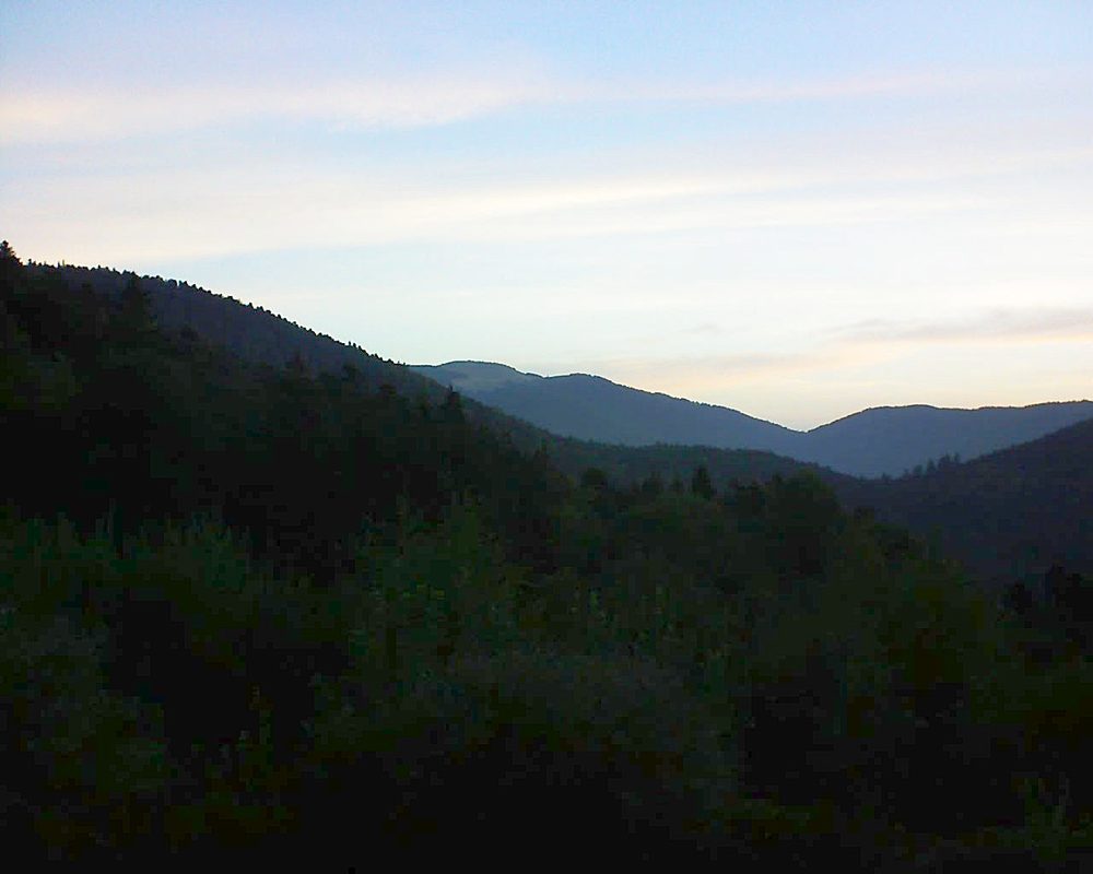 Le petit ballon vu depuis le Domaine Langmatt à Murbach le 29.08.2018 à 06:45 Le petit ballon (Alsace, Vosges) le 29.08.2018 à 06:45