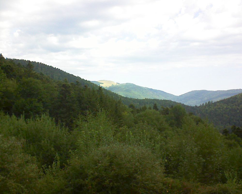 Le petit ballon vu depuis le Domaine Langmatt à Murbach le 29.08.2018 à 10:15 Le petit ballon (Alsace, Vosges) le 29.08.2018 à 10:15