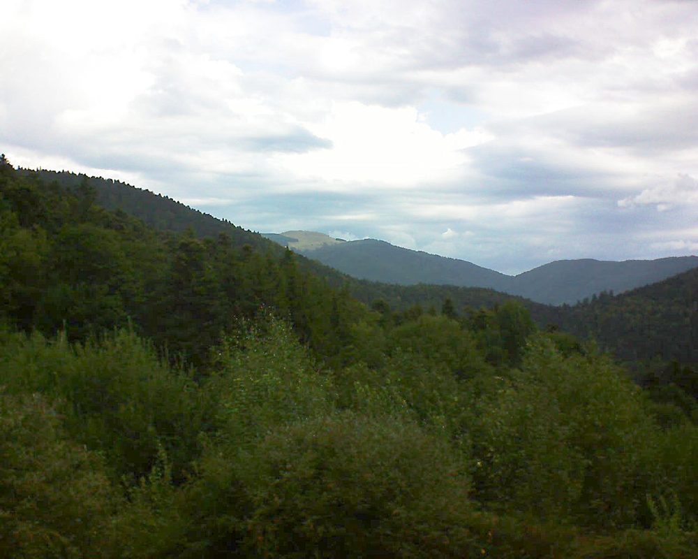 Le petit ballon vu depuis le Domaine Langmatt à Murbach le 29.08.2018 à 11:15 Le petit ballon (Alsace, Vosges) le 29.08.2018 à 11:15