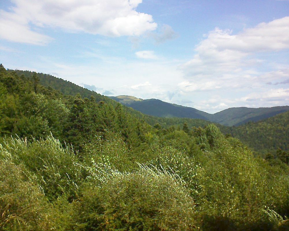 Le petit ballon vu depuis le Domaine Langmatt à Murbach le 29.08.2018 à 12:15 Le petit ballon (Alsace, Vosges) le 29.08.2018 à 12:15