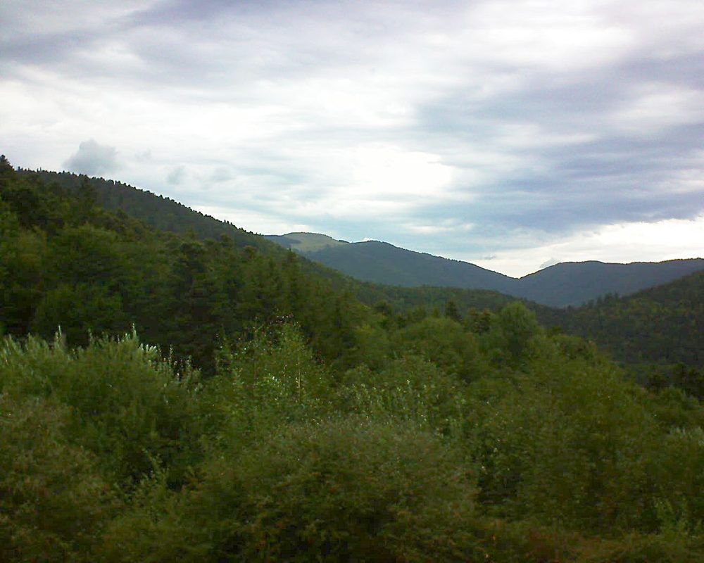 Le petit ballon vu depuis le Domaine Langmatt à Murbach le 29.08.2018 à 14:00 Le petit ballon (Alsace, Vosges) le 29.08.2018 à 14:00