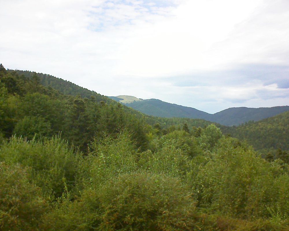 Le petit ballon vu depuis le Domaine Langmatt à Murbach le 29.08.2018 à 15:30 Le petit ballon (Alsace, Vosges) le 29.08.2018 à 15:30