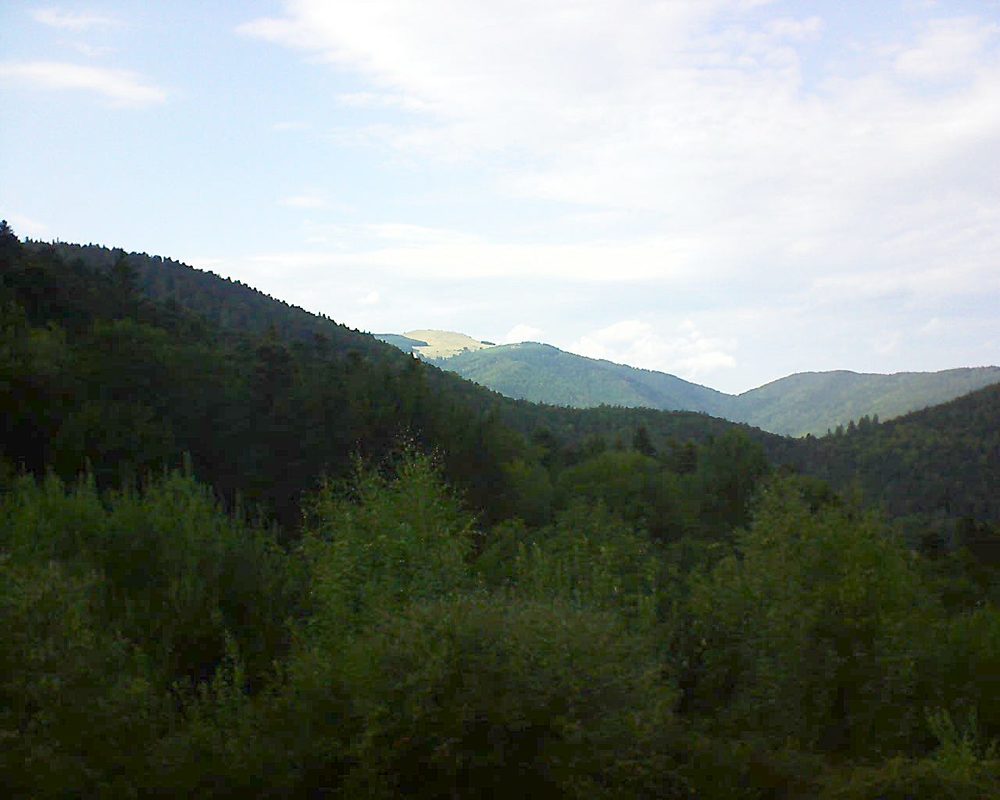 Le petit ballon vu depuis le Domaine Langmatt à Murbach le 29.08.2018 à 17:15 Le petit ballon (Alsace, Vosges) le 29.08.2018 à 17:15