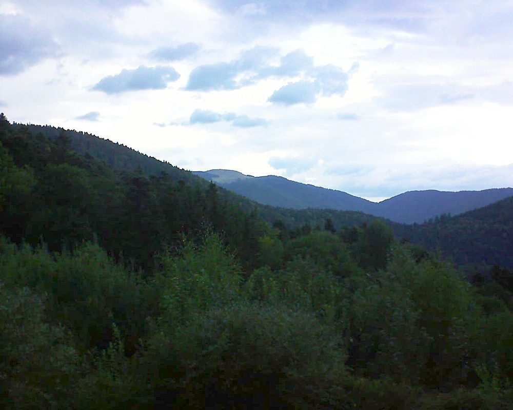 Le petit ballon vu depuis le Domaine Langmatt à Murbach le 29.08.2018 à 18:00 Le petit ballon (Alsace, Vosges) le 29.08.2018 à 18:00