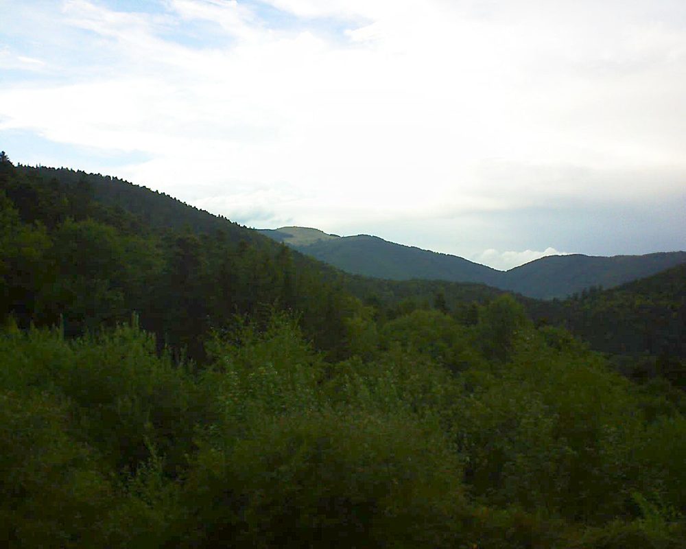 Le petit ballon vu depuis le Domaine Langmatt à Murbach le 29.08.2018 à 19:45 Le petit ballon (Alsace, Vosges) le 29.08.2018 à 19:45