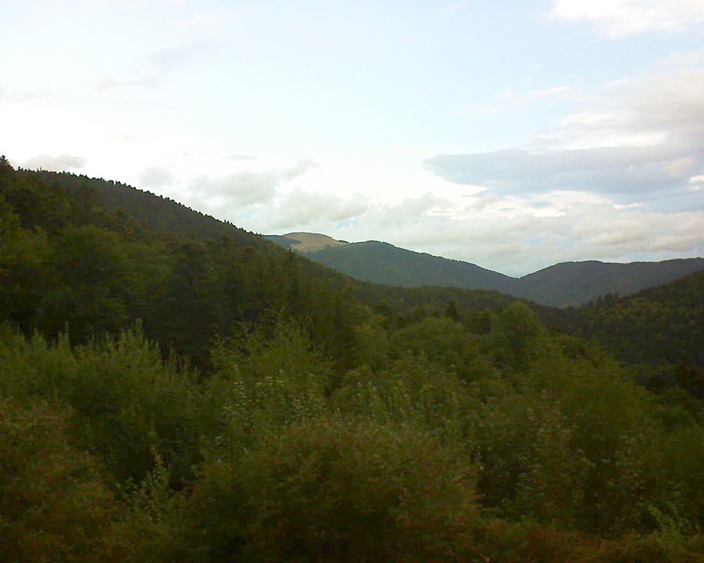 Le petit ballon vu depuis le Domaine Langmatt à Murbach le 29.08.2018 à 20:15 Le petit ballon (Alsace, Vosges) le 29.08.2018 à 20:15
