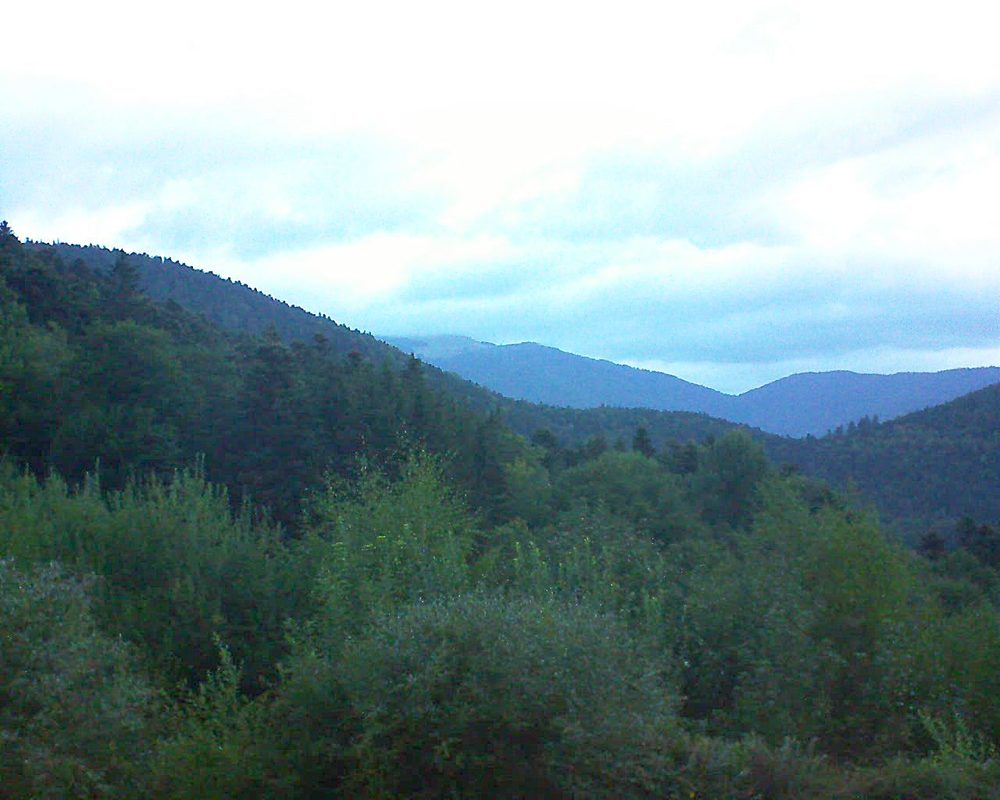 Le petit ballon vu depuis le Domaine Langmatt à Murbach le 30.08.2018 à 06:45 Le petit ballon (Alsace, Vosges) le 30.08.2018 à 06:45