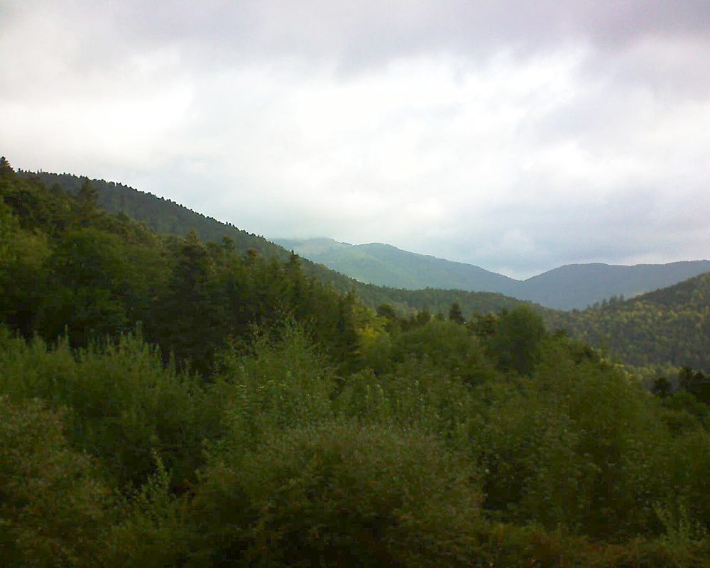 Le petit ballon vu depuis le Domaine Langmatt à Murbach le 30.08.2018 à 08:45 Le petit ballon (Alsace, Vosges) le 30.08.2018 à 08:45