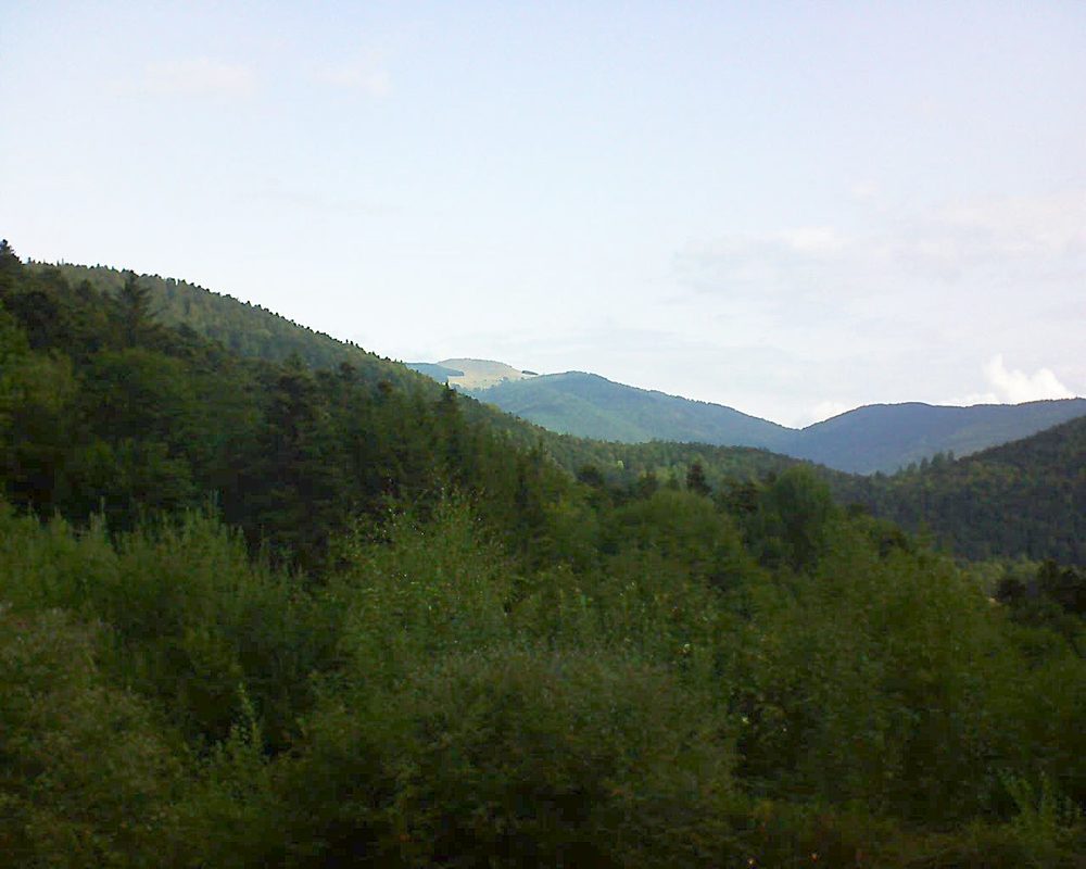 Le petit ballon vu depuis le Domaine Langmatt à Murbach le 30.08.2018 à 10:15 Le petit ballon (Alsace, Vosges) le 30.08.2018 à 10:15