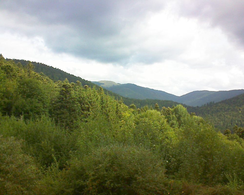 Le petit ballon vu depuis le Domaine Langmatt à Murbach le 30.08.2018 à 11:00 Le petit ballon (Alsace, Vosges) le 30.08.2018 à 11:00