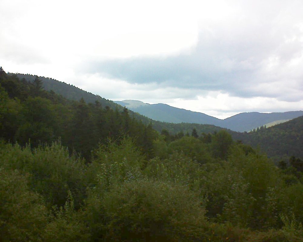 Le petit ballon vu depuis le Domaine Langmatt à Murbach le 30.08.2018 à 13:30 Le petit ballon (Alsace, Vosges) le 30.08.2018 à 13:30