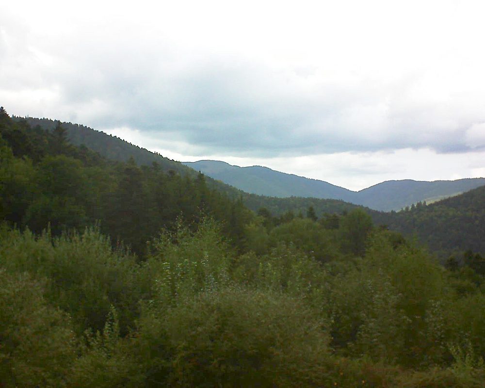 Le petit ballon vu depuis le Domaine Langmatt à Murbach le 30.08.2018 à 15:15 Le petit ballon (Alsace, Vosges) le 30.08.2018 à 15:15
