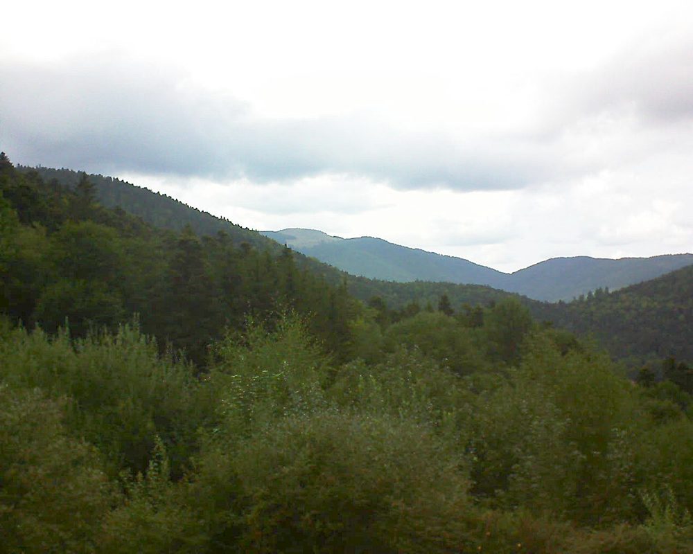 Le petit ballon vu depuis le Domaine Langmatt à Murbach le 30.08.2018 à 16:00 Le petit ballon (Alsace, Vosges) le 30.08.2018 à 16:00