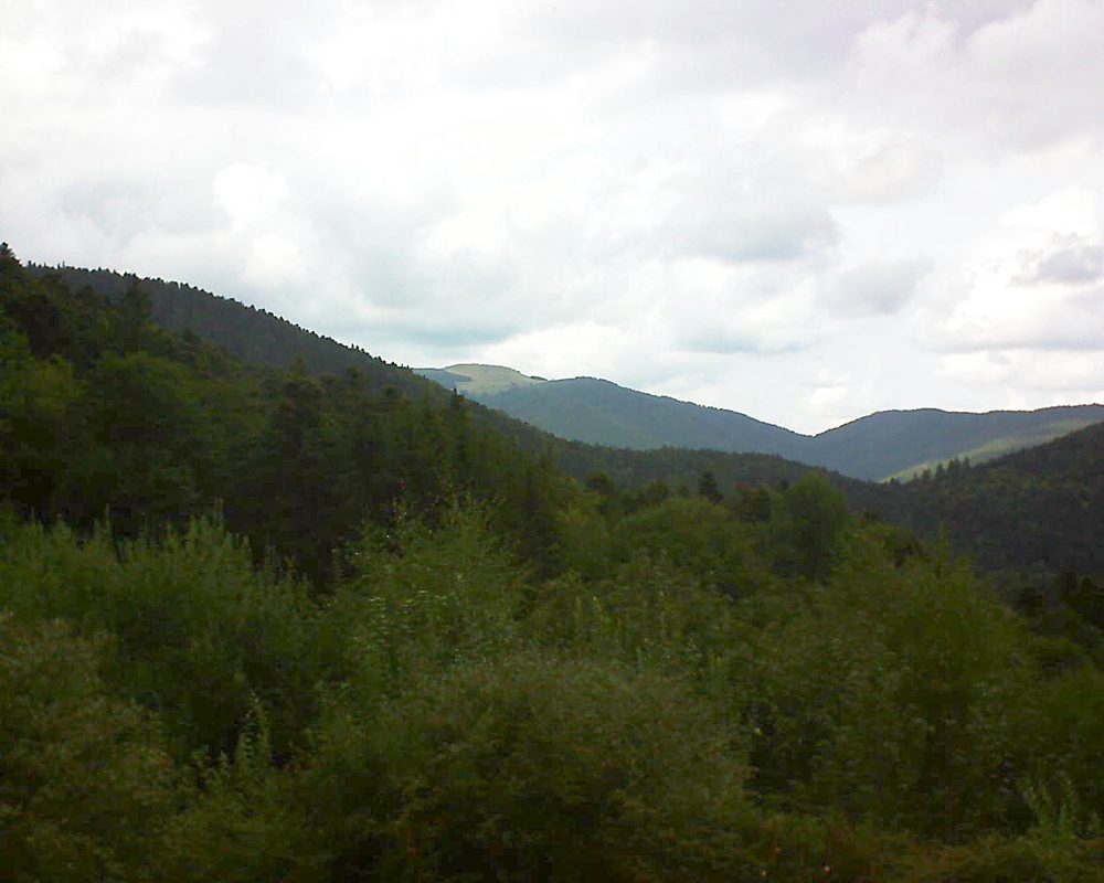 Le petit ballon vu depuis le Domaine Langmatt à Murbach le 30.08.2018 à 16:30 Le petit ballon (Alsace, Vosges) le 30.08.2018 à 16:30
