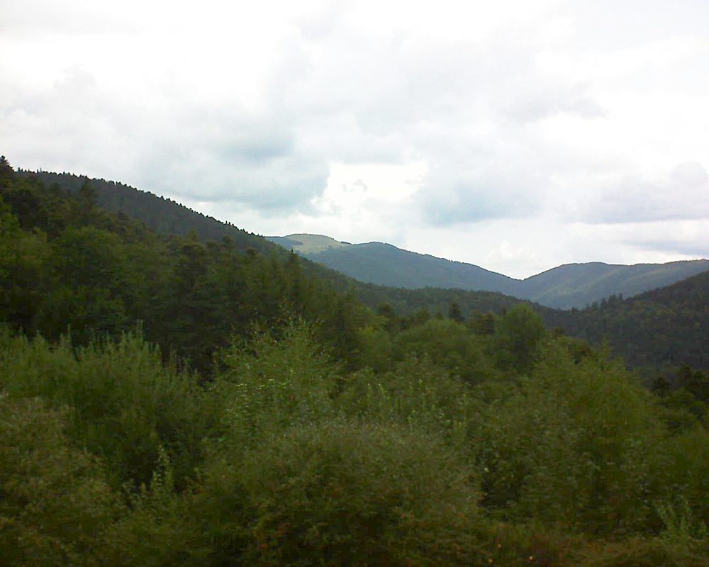Le petit ballon vu depuis le Domaine Langmatt à Murbach le 30.08.2018 à 16:45 Le petit ballon (Alsace, Vosges) le 30.08.2018 à 16:45