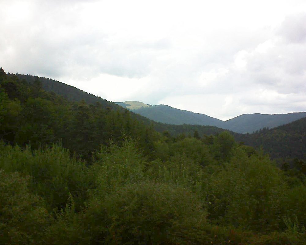 Le petit ballon vu depuis le Domaine Langmatt à Murbach le 30.08.2018 à 17:00 Le petit ballon (Alsace, Vosges) le 30.08.2018 à 17:00