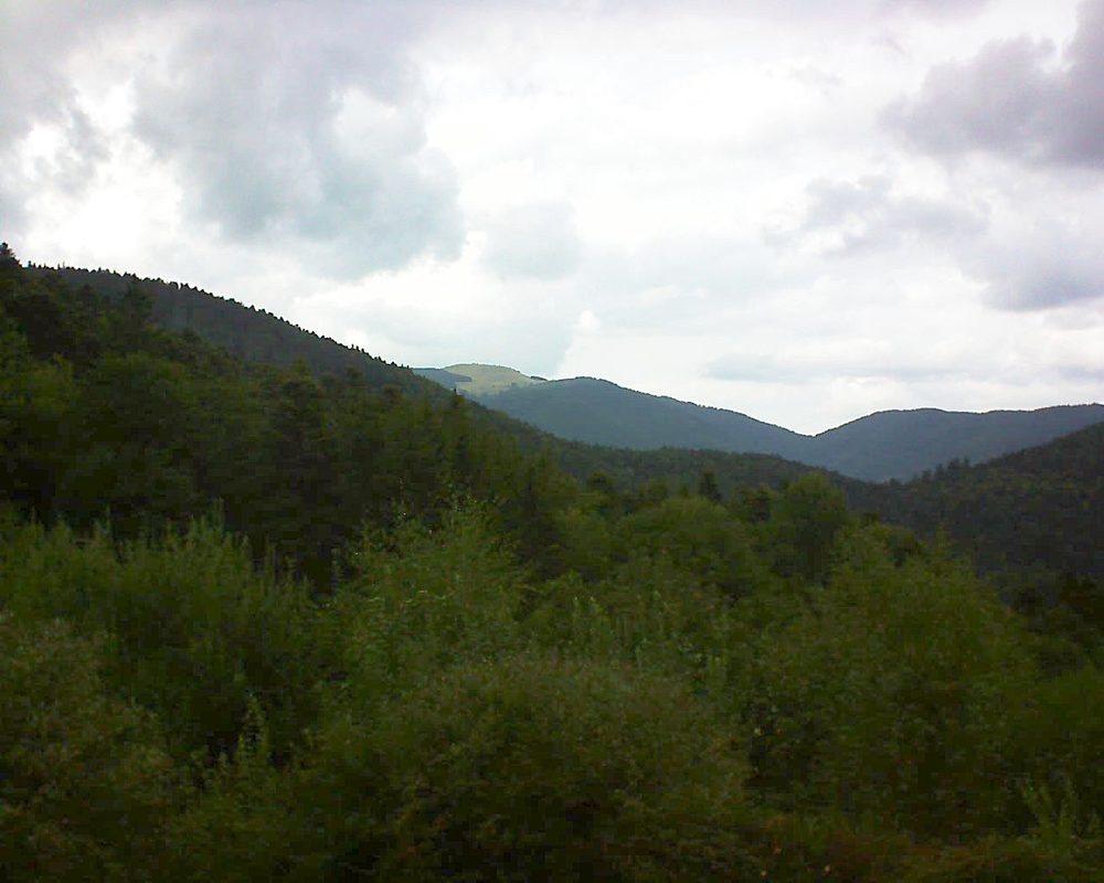 Le petit ballon vu depuis le Domaine Langmatt à Murbach le 30.08.2018 à 17:15 Le petit ballon (Alsace, Vosges) le 30.08.2018 à 17:15