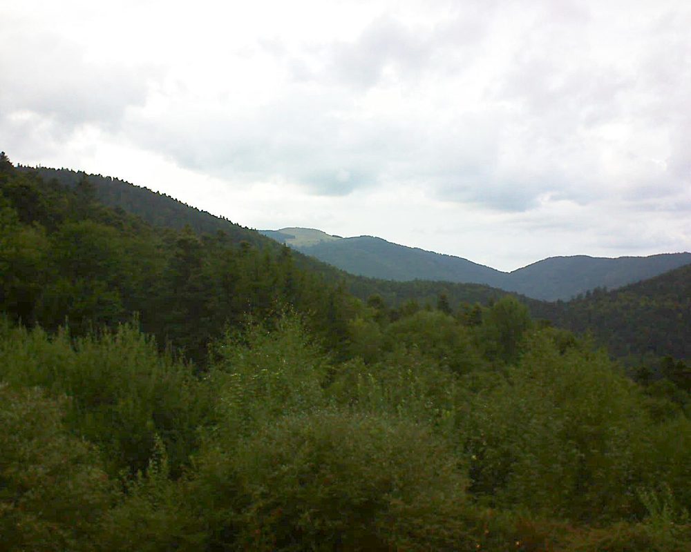 Le petit ballon vu depuis le Domaine Langmatt à Murbach le 30.08.2018 à 17:30 Le petit ballon (Alsace, Vosges) le 30.08.2018 à 17:30