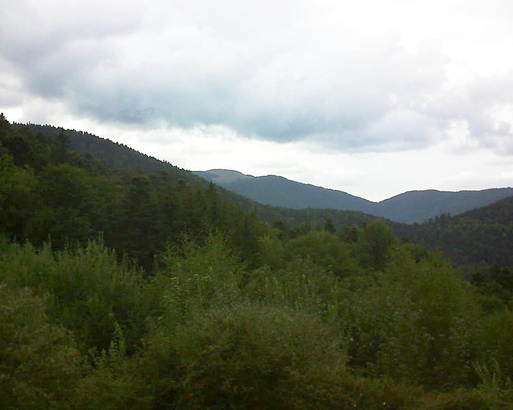 Le petit ballon vu depuis le Domaine Langmatt à Murbach le 30.08.2018 à 18:00 Le petit ballon (Alsace, Vosges) le 30.08.2018 à 18:00