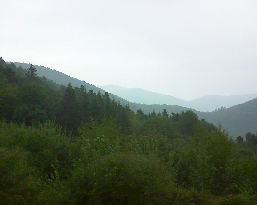 Le petit ballon vu depuis le Domaine Langmatt à Murbach le 31.08.2018 à 08:15 Le petit ballon (Alsace, Vosges) le 31.08.2018 à 08:15